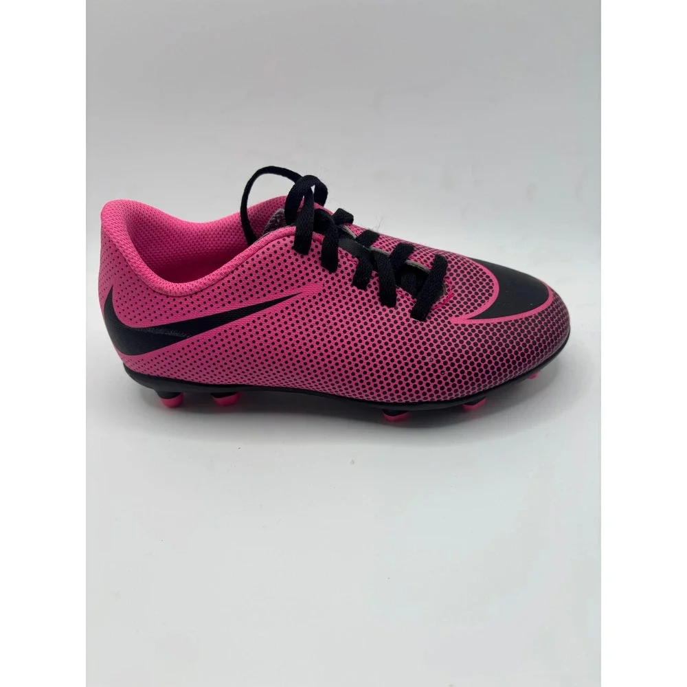 Nike Bravata II FG Soccer Cleats Pink Black 844442-601 Youth Kids Sz 13C